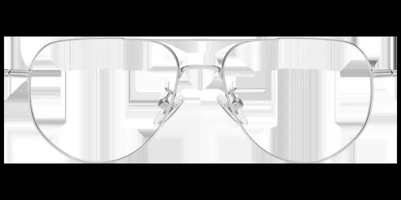 Moneti Eyewear Aurelio Aviator Glasses – Silver Eyeglasses - detail view