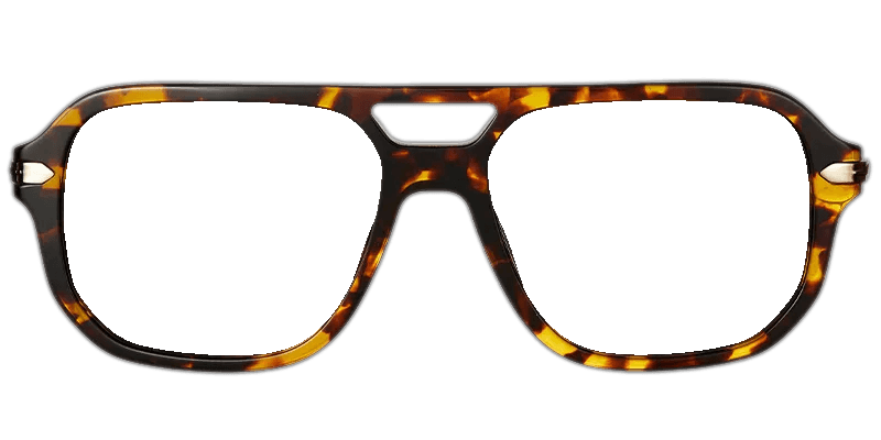 Moneti Eyewear Orion Aviator Glasses – Tortoiseshell Eyeglasses - temple view