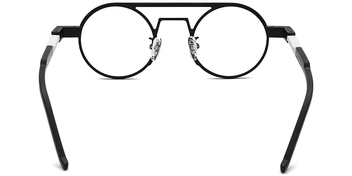 Moneti Eyewear Atlas Aviator Glasses – Black Eyeglasses - front view