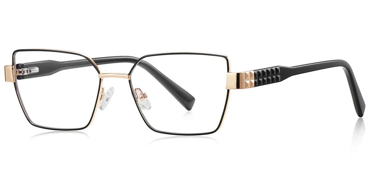 Moneti Eyewear Executive Line Rectangle Eyeglasses - side view