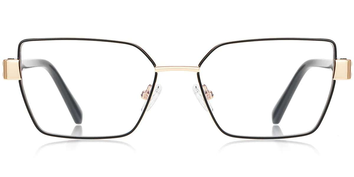 Moneti Eyewear Executive Line Rectangle Eyeglasses - angle view