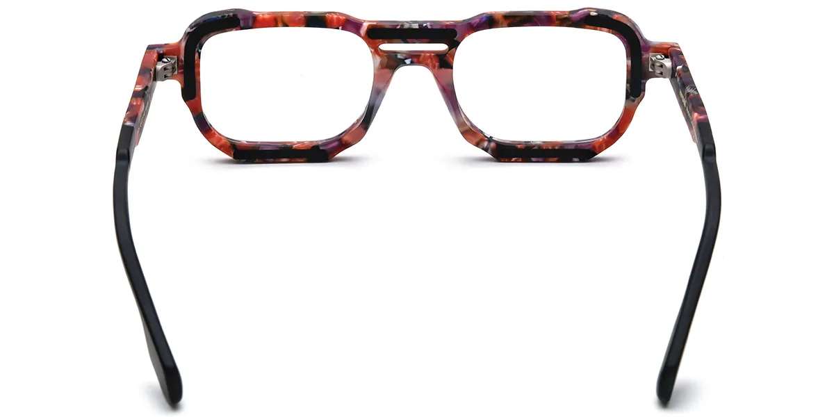 Moneti Eyewear Aero Aviator Glasses – Pattern Black Eyeglasses - angle view