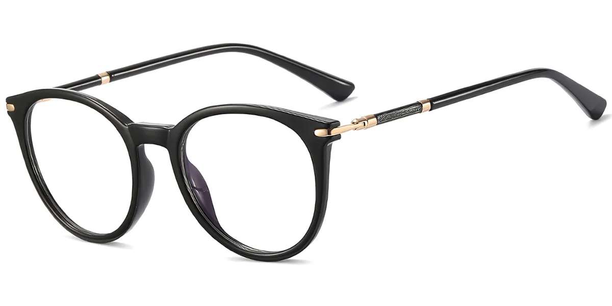 Moneti Eyewear Retro Circle Round Eyeglasses - side view