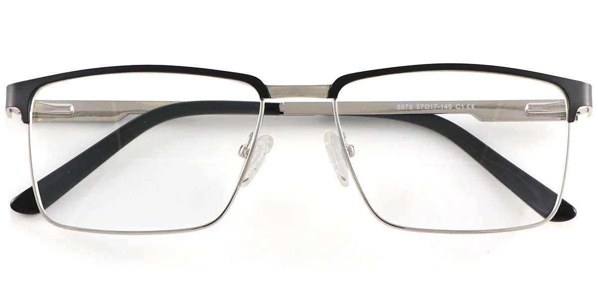 Moneti Eyewear Executive Line Rectangle Eyeglasses - front view