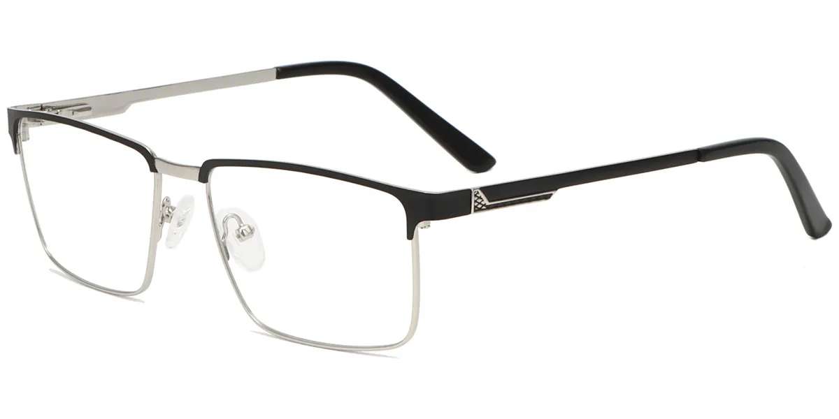 Moneti Eyewear Executive Line Rectangle Eyeglasses - side view