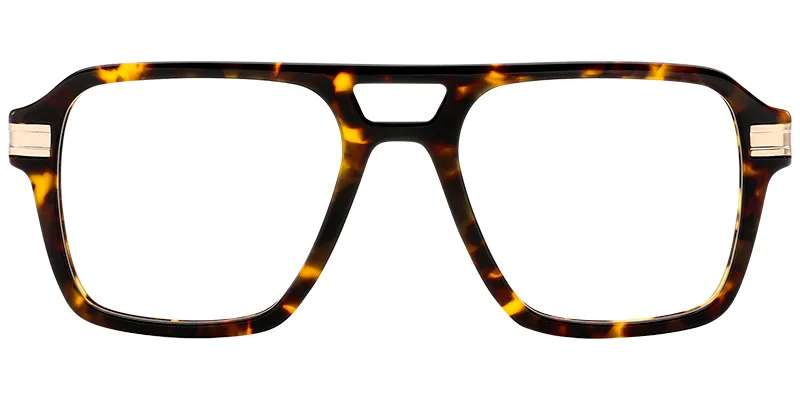 Moneti Eyewear Nova Pilot Aviator Glasses – Tortoiseshell Eyeglasses - angle view