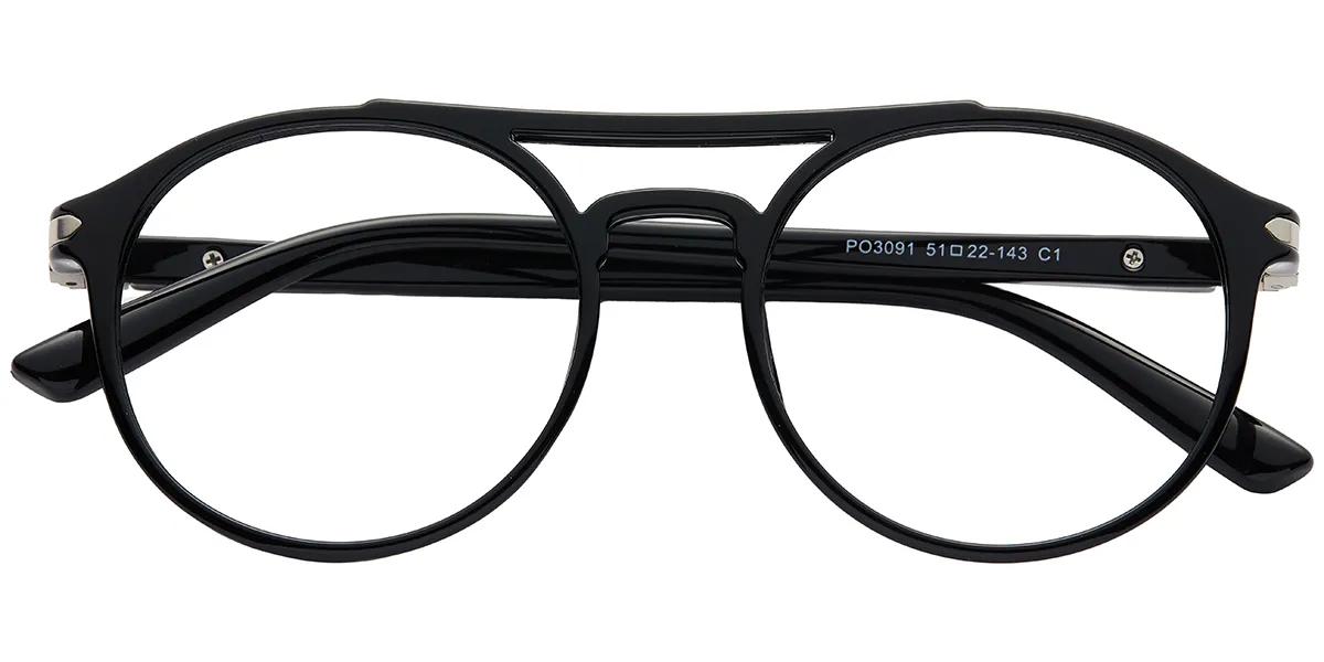 Moneti Eyewear - Sky Legend Aviator - eyeglasses - Bright Black