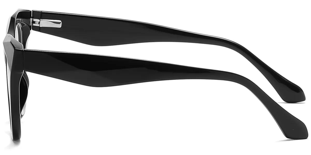 Moneti Eyewear Vintage Glamour Cat-Eye Black Eyeglasses - cat-eye frame - front view