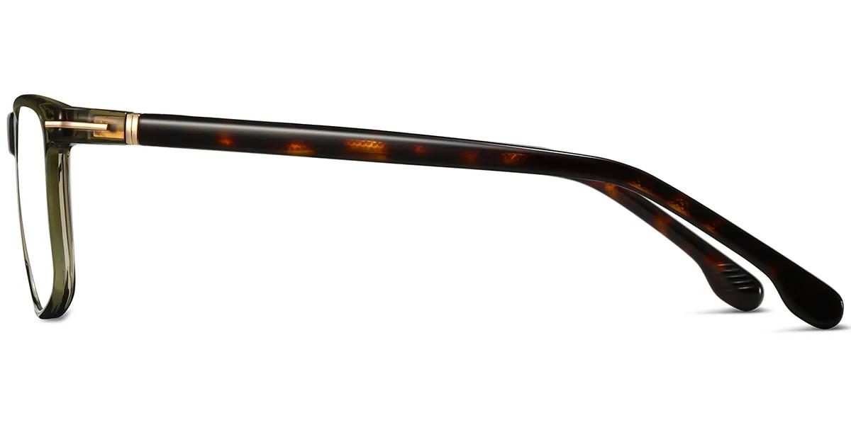 Moneti Eyewear Executive Line Rectangle Translucent Grey Eyeglasses - rectangle frame - front view