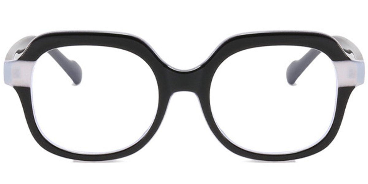 Moneti Eyewear Modern Edge Square Eyeglasses - front view