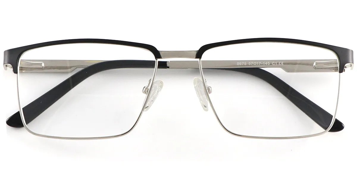 Moneti Eyewear Executive Line Rectangle Eyeglasses - front view