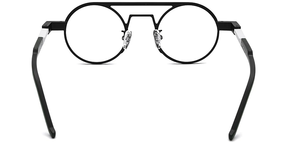 Moneti Eyewear Atlas Aviator Glasses – Black Eyeglasses - front view