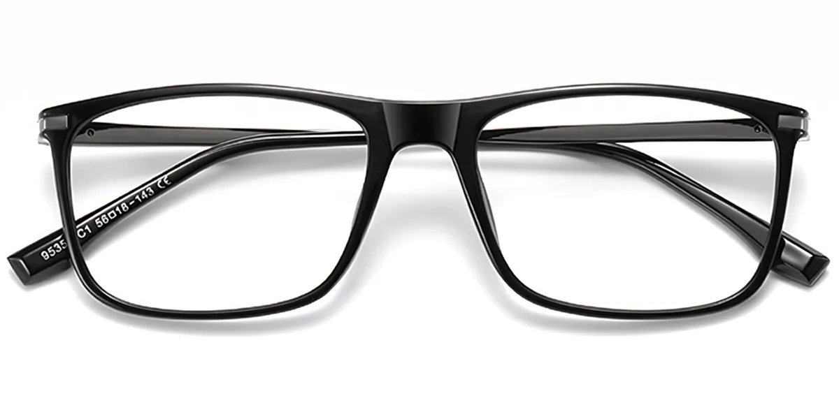 Moneti Eyewear Executive Line Rectangle Eyeglasses - front view